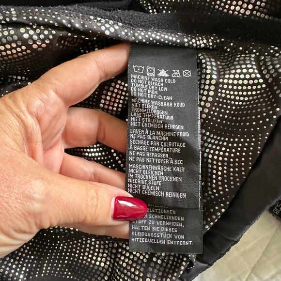 Harley-Davidson Women’s Quilted Insulated Riding Jacket Black Orange Size Large - Picture 9 of 12